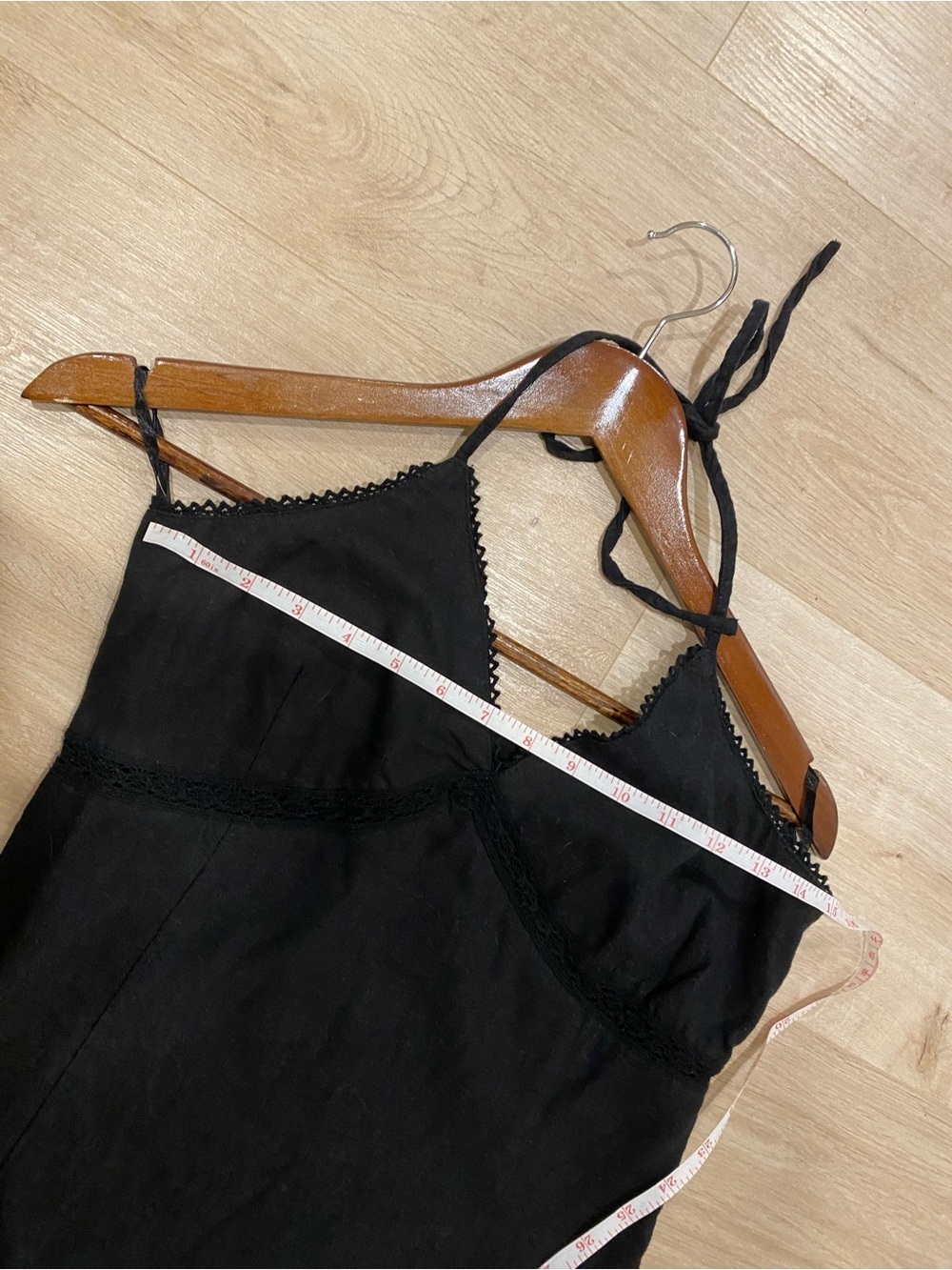 Poet Black Lace-Trim Slip Dress - Picture 4 of 5